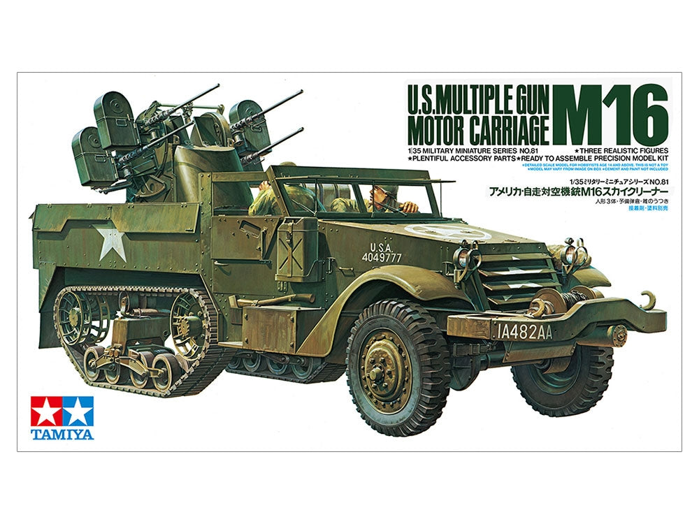Tamiya 35081 U.S. Multiple Gun Motor Carriage M16 1/35 – zdjęcie 2