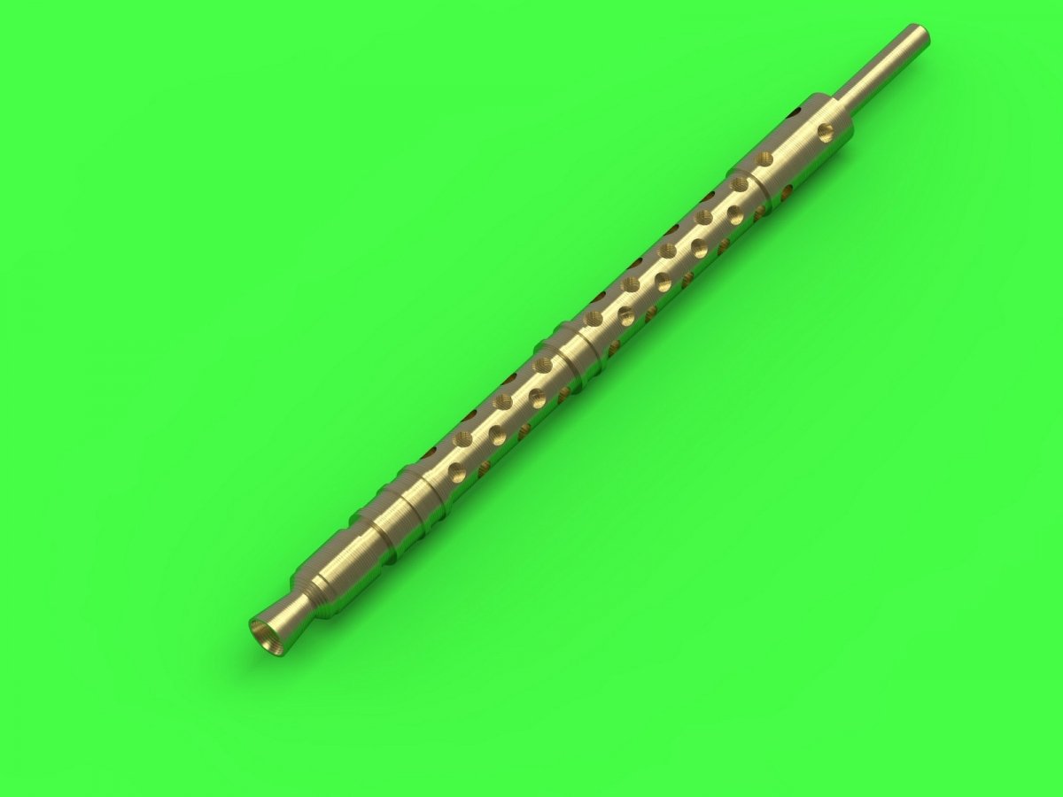 Master GM-72-024 MG-34 (7.92mm) - German machine gun barrels - version with drilled cooling jacket - used by infantry and on early tanks (2pcs) 1/72 – zdjęcie 2