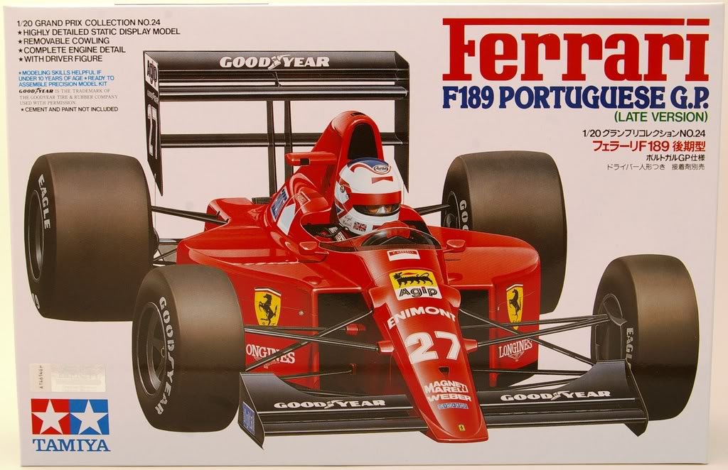 Tamiya 20024 Ferrari F189 Portuguese G.P. 1/20