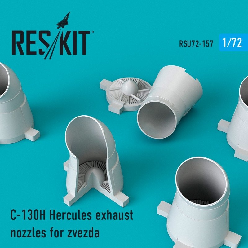 RESKIT RSU72-0157 Buses d'échappement C-130H Hercules pour Zvezda 1/72