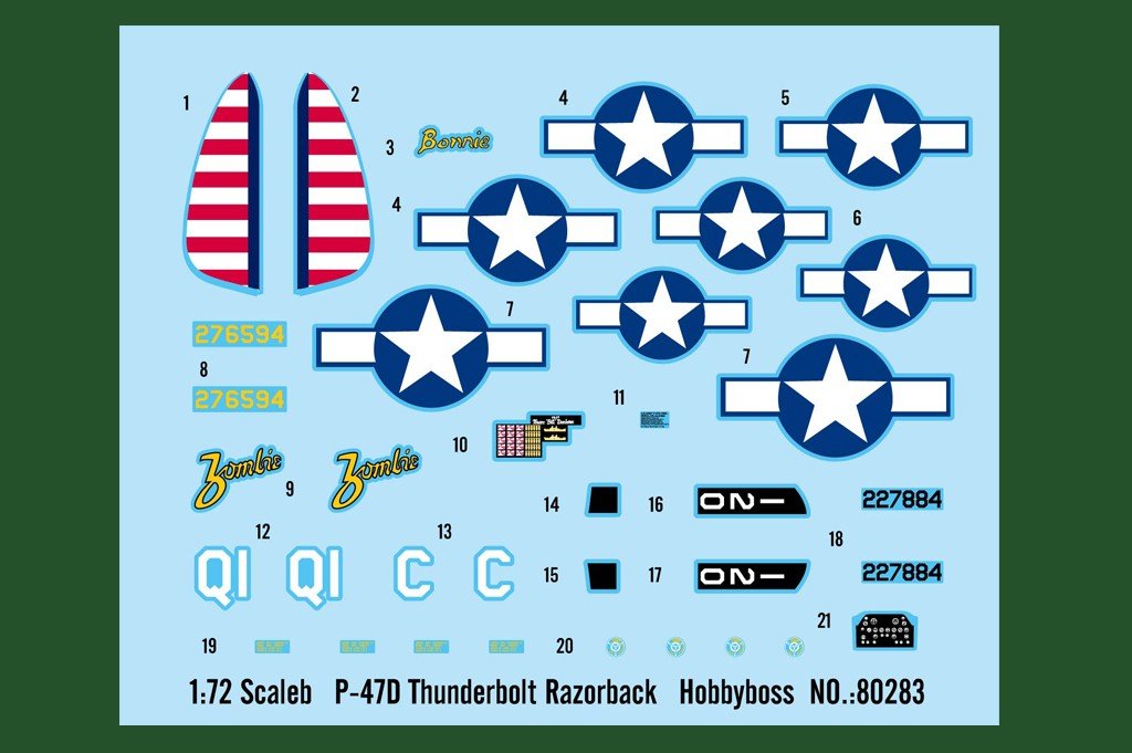 Hobby Boss 80283 P-47D Thunderbolt Razorback 1/72 – zdjęcie 5