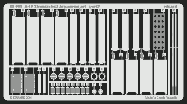 Eduard 32063 A-10 armament 1/32 TRUMPETER – zdjęcie 2