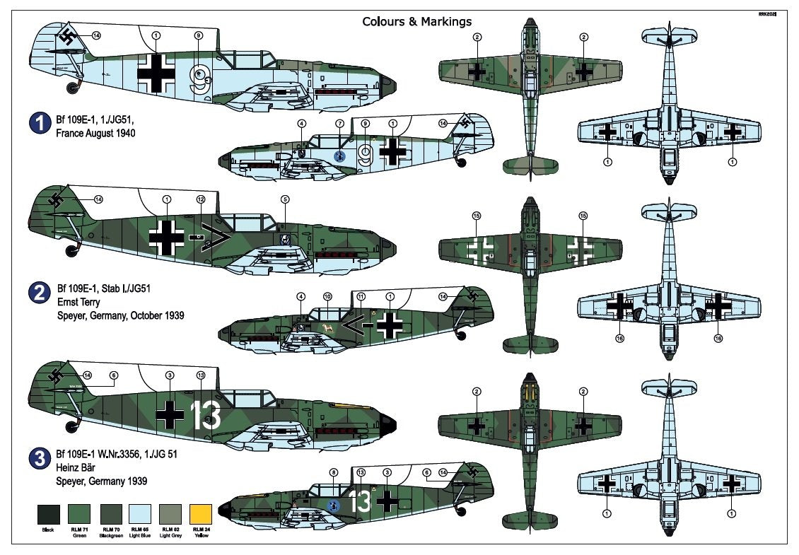 AZ Model AZ7699 Bf 109E-1 „JG.51“ 1/72 – Bild 2