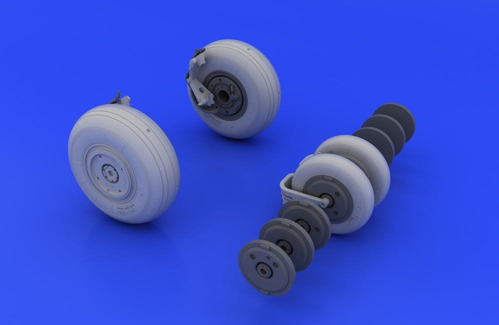 Eduard 648037 MiG-29 wheels 1/48 (Eduard, Academy) – zdjęcie 4