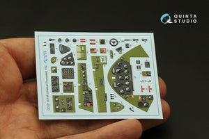 Quinta Studio QD32133 F6F-3 Hellcat 3D-Printed &amp;amp; colored Interior on decal paper (Trumpeter) 1/32 – image 5