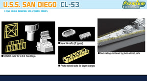 Dragon 7052 USS San Diego CL-53 1/700 – zdjęcie 3