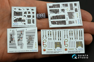 Quinta Studio QD+48387 F-4E early with slatted wing 3D-Printed &amp;amp; colored Interior on decal paper (Meng) (with 3D-printed resin parts) 1/48 – image 3