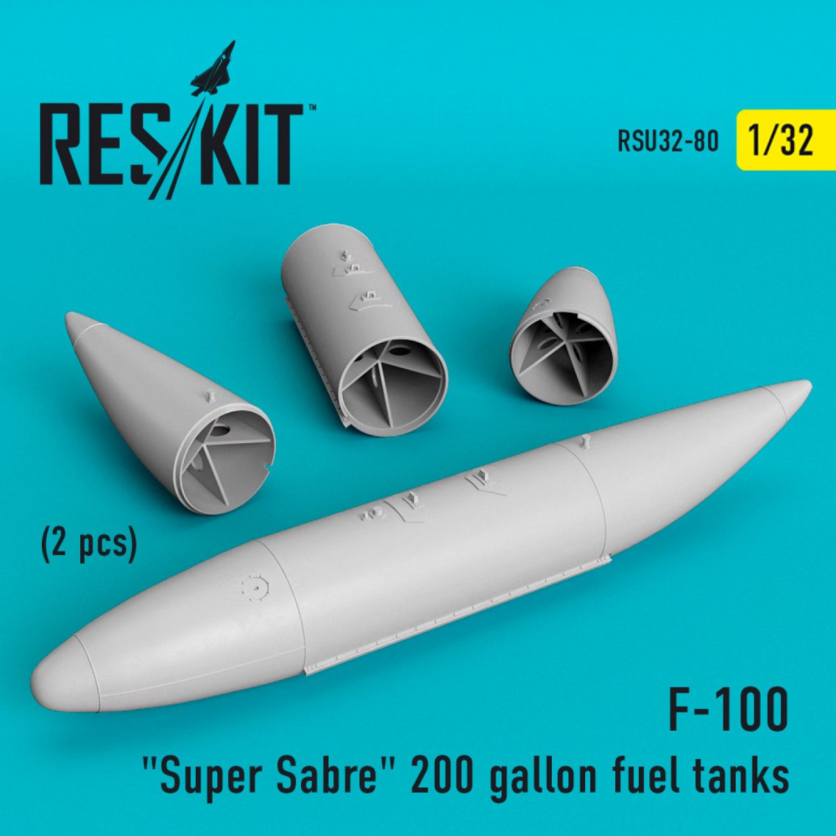 RESKIT RSU32-0080 F-100 "SUPER SABRE" 200 GALLON FUEL TANKS 1/32