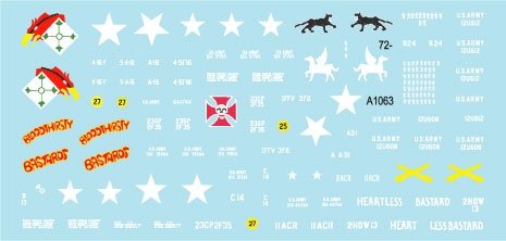 Star Decals 72-A1063 Big Guns in Vietnam. US Army M108 SP Howitzers and M109 155mm 1/72 – zdjęcie 3