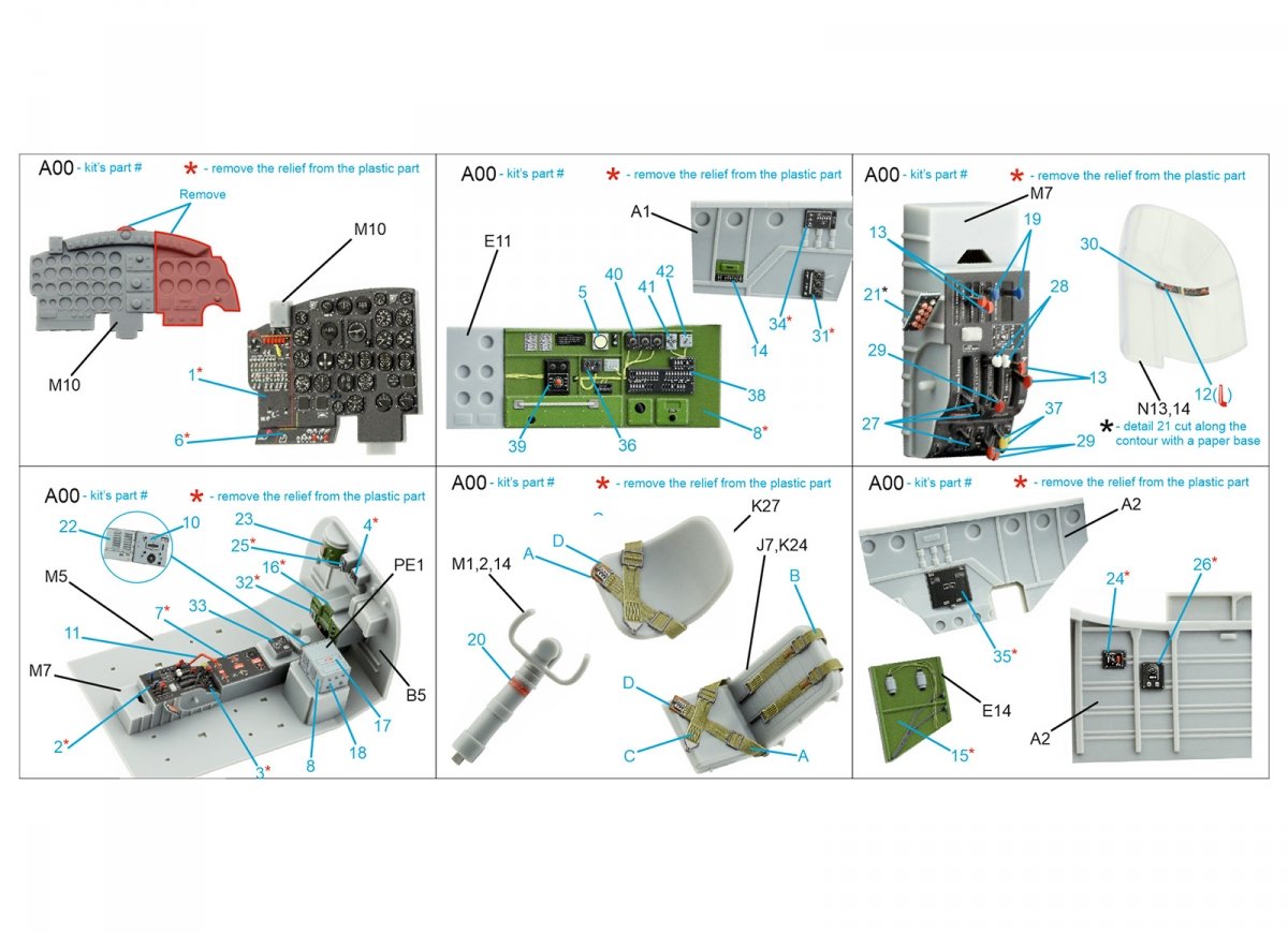 Quinta Studio QD32127 A-26B 3D-Printed &amp;amp; colored Interior on decal paper (Hobby Boss) 1/32 – image 5