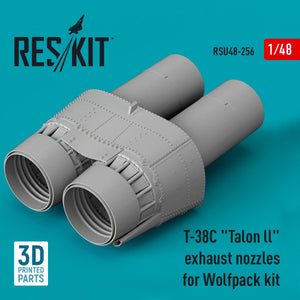 RESKIT RSU48-0256 T-38C &amp;quot;TALON LL&amp;quot; EXHAUST NOZZLES FOR WOLFPACK KIT (3D PRINTED) 1/48 – zdjęcie 2