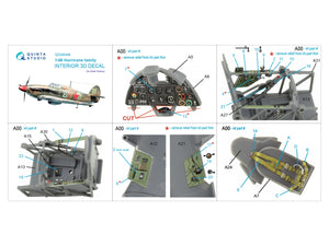Quinta Studio QD48446 Hurricane family 3D-Printed colored Interior on decal paper (Italeri/Tamiya) 1/48 – image 5