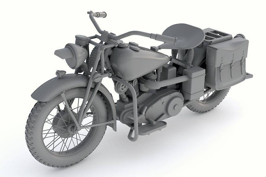 Thunder Model 35003 US Military Motorcycle Indian 741B 1/35 – zdjęcie 6