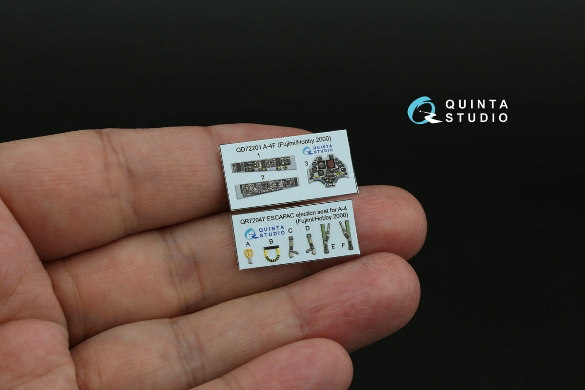 Quinta Studio QD72201 A-4F 3D-Printed &amp;amp; coloured Interior on decal paper (Fujimi/Hobby 2000) 1/72 – zdjęcie 2