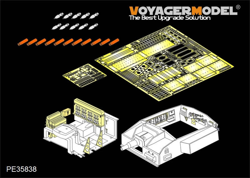 Voyager modèle PE35838 WWII allemand StuG.III Ausf.E intérieur pour DRAGON 6688 1/35