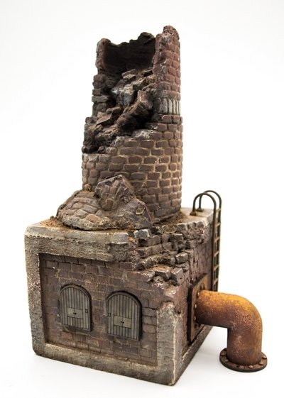 RT-Diorama 35300 Ruined Factory chimney 1/35 – zdjęcie 5