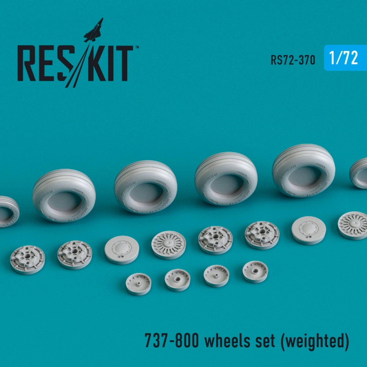 RESKIT RS72-0370 BOEING 737-800 WHEELS SET (WEIGHTED) 1/72