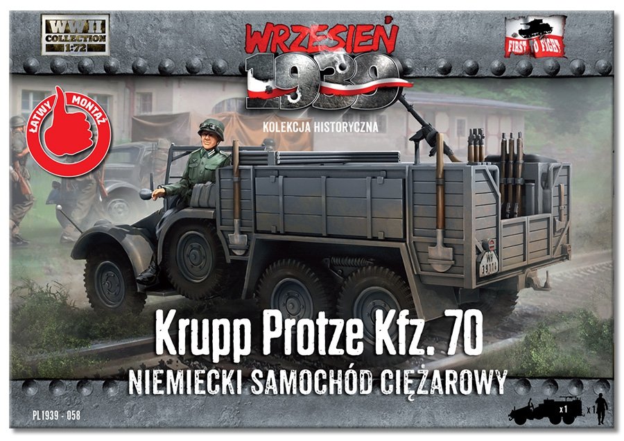 First to Fight PL058 Krupp Protze Kfz. 70 Truck (1/72) – image 2