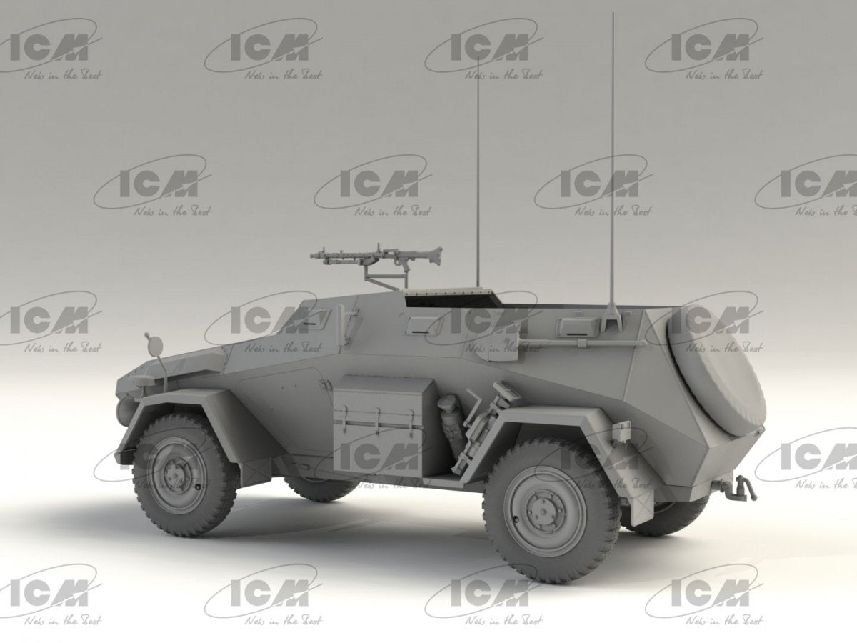 ICM 35112 Sd.Kfz. 247 Ausf.B with MG 34 machine gun 1/35 – zdjęcie 5