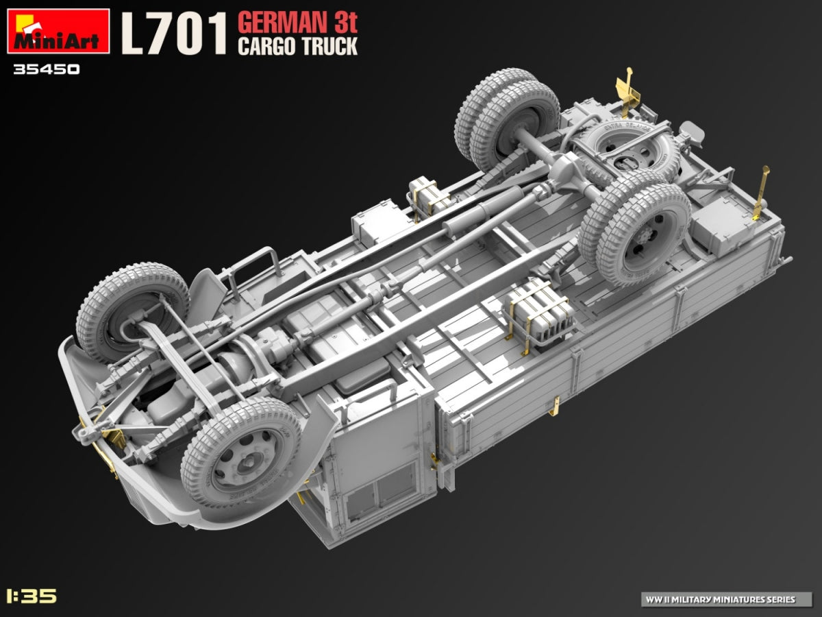 Miniart 35450 L701 GERMAN 3T CARGO TRUCK 1/35 – zdjęcie 11