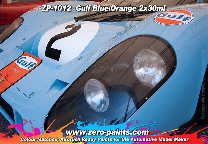 Zero Paints ZP-1012 Gulf Blue and Orange Paints 2x30ml – zdjęcie 3