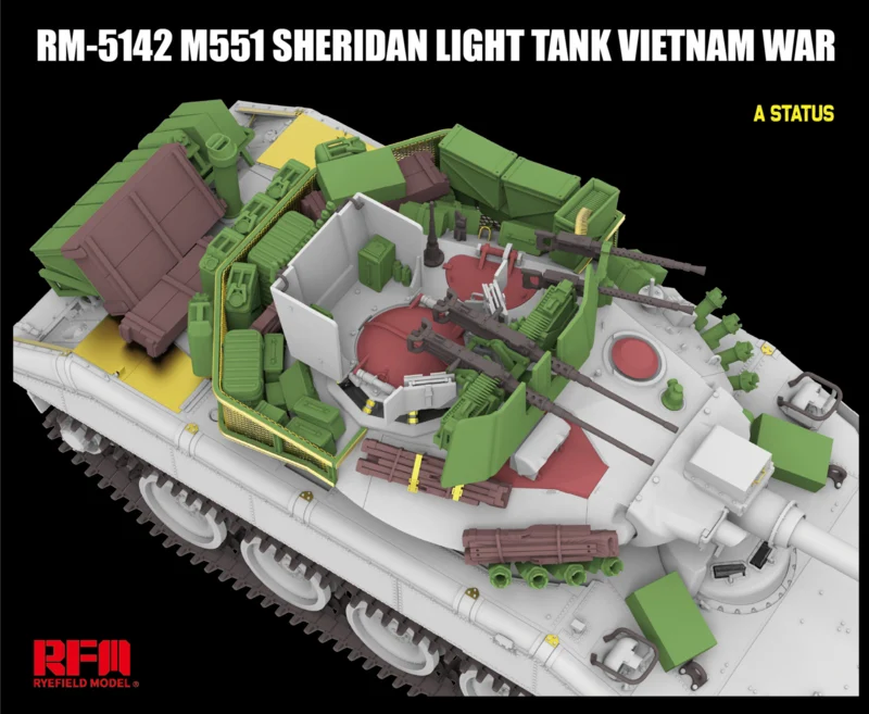 Rye Field Model 5142 M551 Light Tank Sheridan Vietnam War 1/35 – zdjęcie 5
