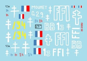 Star Decals 35-C1352 FFI 2. Re-captured Beute-Panzers. French Resistance - Forces Françaises de lInterieur 1/35 – image 2