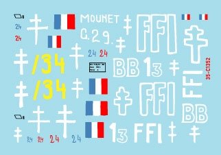 Star Decals 35-C1352 FFI 2. Re-captured Beute-Panzers. French Resistance - Forces Françaises de lInterieur 1/35 – image 2