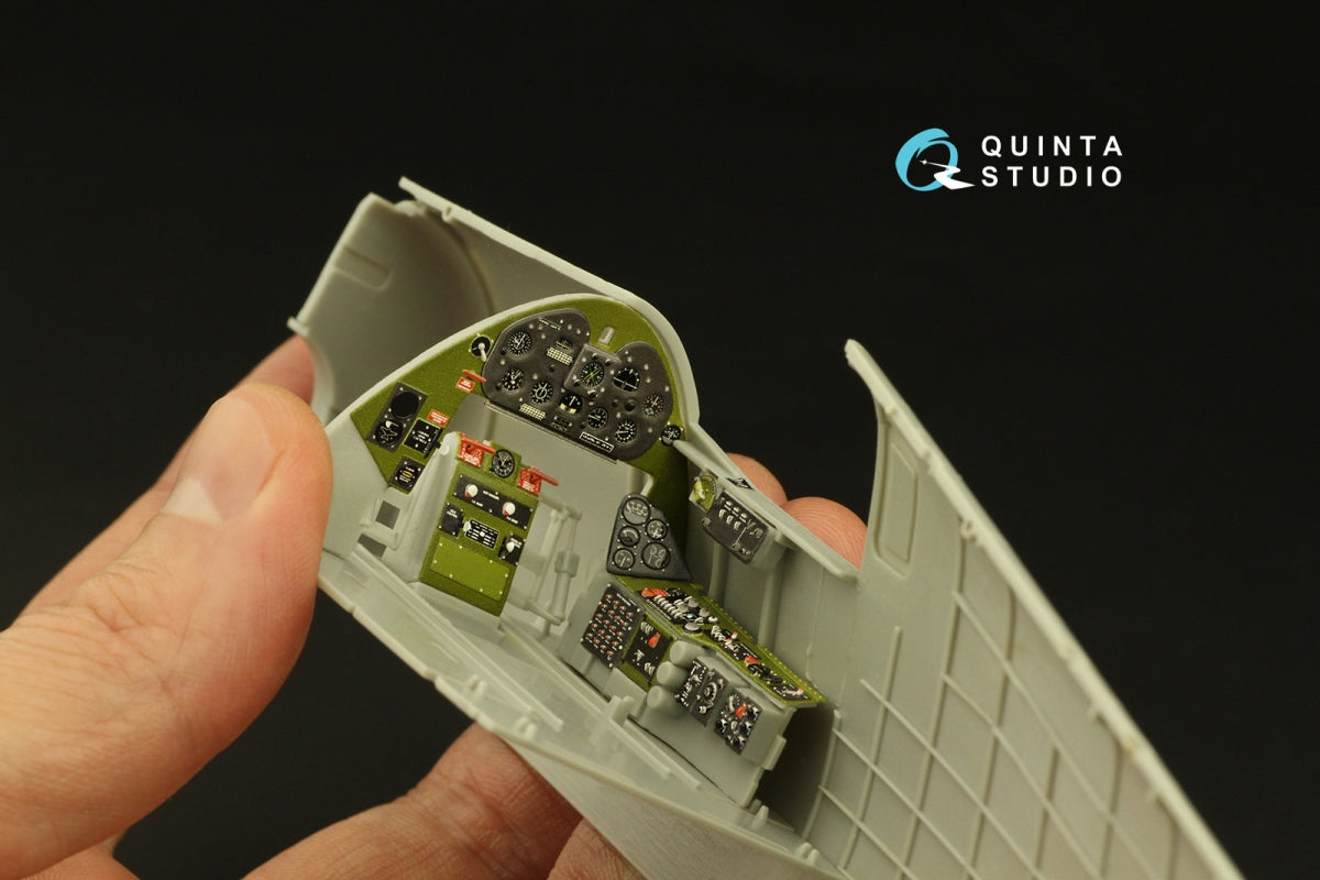 Quinta Studio QD32195 F6F-5 Hellcat 3D-Printed &amp;amp; colored Interior on decal paper (Trumpeter) 1/32 – image 9