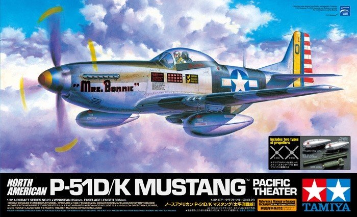 Tamiya 60323 P-51D/K Mustang - Front de l'océan Pacifique (1/32)