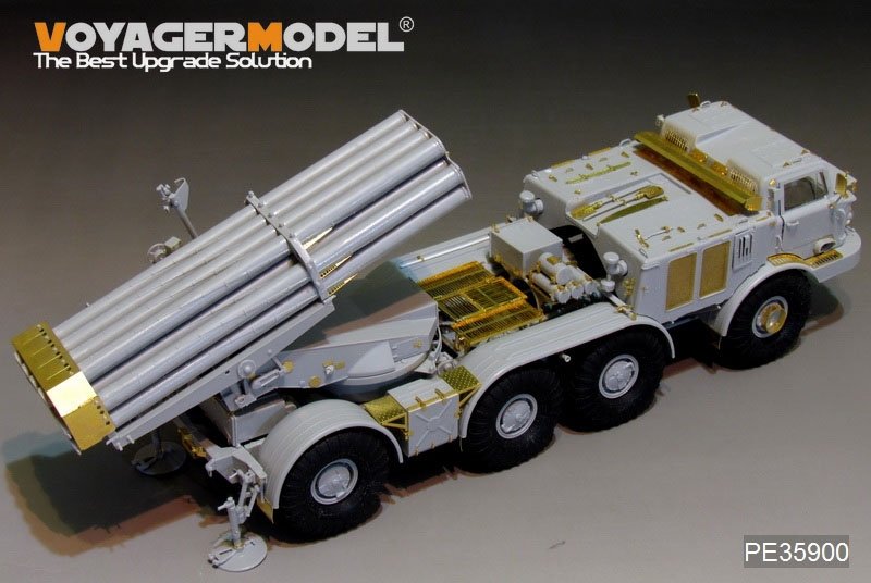 Voyager Model PE35900 Modern Russian 9P140 TEL of 9K57 Uragan(BM-27) MLRS Basic For TRUMPETER 1/35 – zdjęcie 8