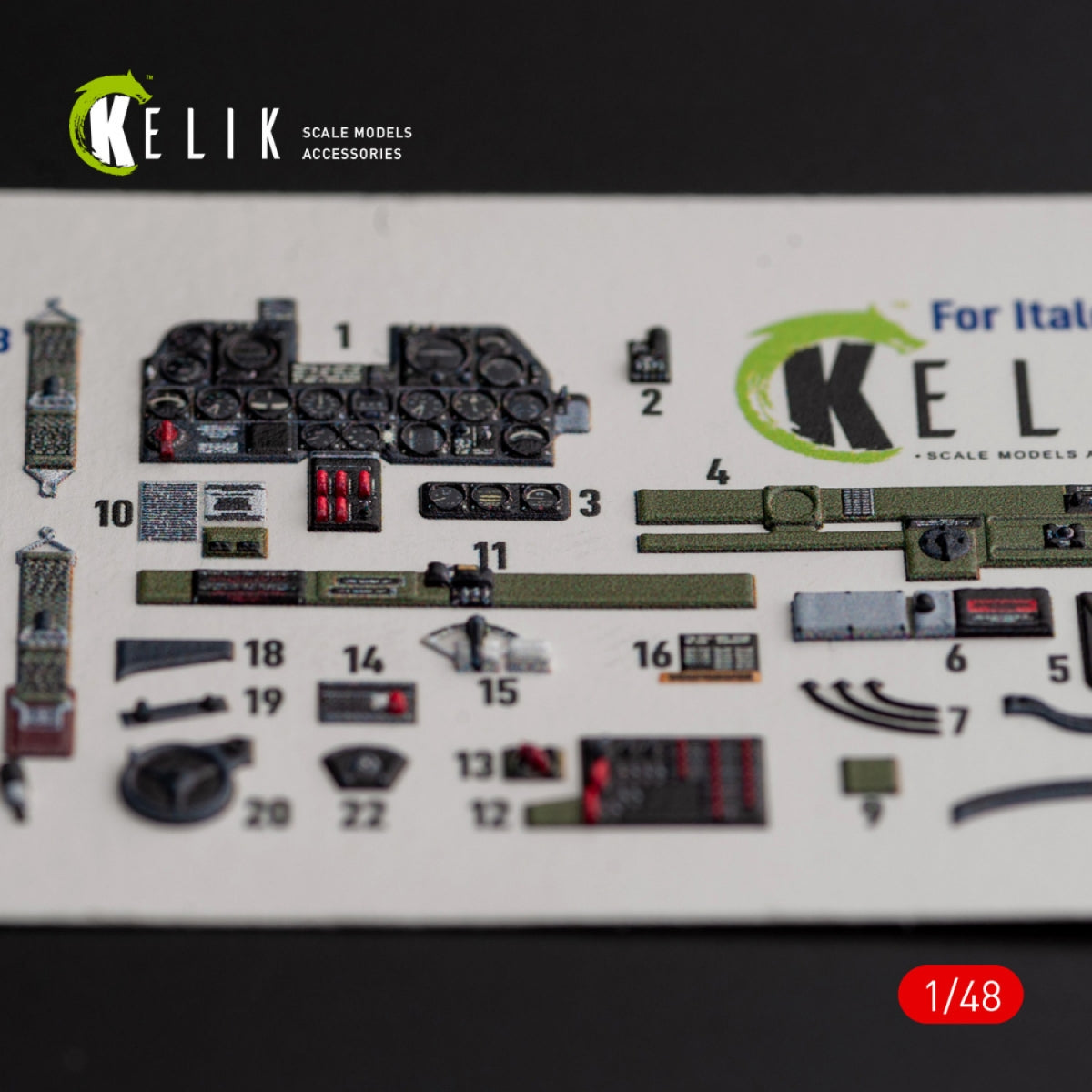 KELIK K48016 Р-47D &amp;quot;Thunderbolt&amp;quot; interior 3D decals for Italeri/Academy kit 1/48 – zdjęcie 4