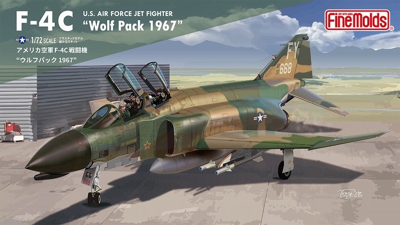 Fine Molds 72846 Chasseur à réaction F-4C « Wolf Pack 1967 » de l’US Air Force, échelle 1/72