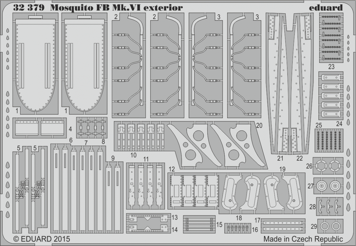 Eduard 32379 Mosquito FB Mk. VI exterior TAMIYA
