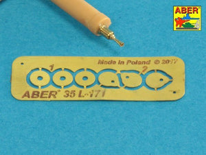 Aber 35L-171 Set of gun barrel tips for MG 08 x3 pcs. And barrel tips for MG 08/15 x 3 pcs. 1/35 – zdjęcie 3