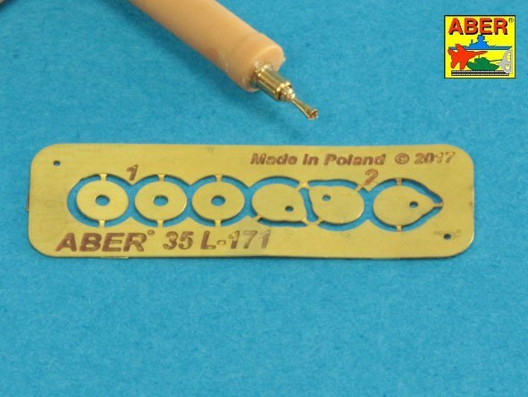 Aber 35L-171 Set of gun barrel tips for MG 08 x3 pcs. And barrel tips for MG 08/15 x 3 pcs. 1/35 – zdjęcie 3