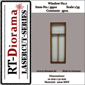 RT-Diorama 35910 Window No.: 7 (3 pcs) 1/35