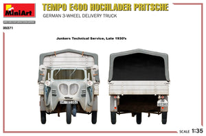 MiniArt 35371 Tempo E400 Hochlader Pritsche German 3-wheel delivery truck 1/35 – zdjęcie 12