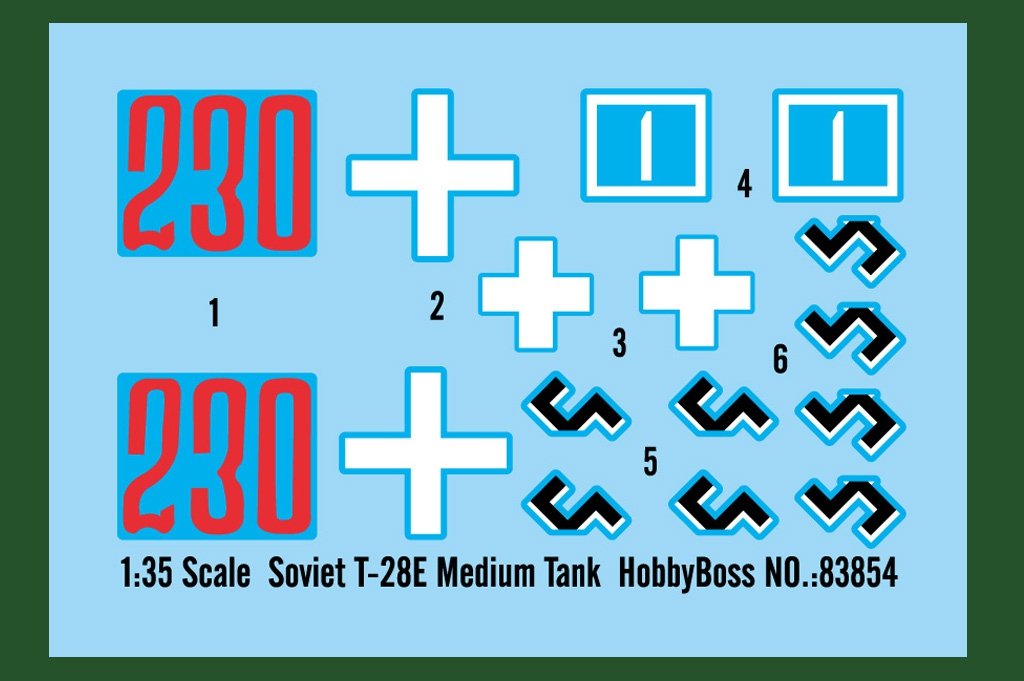 Hobby Boss 83854 Soviet T-28E Medium Tank 1/35 – zdjęcie 3
