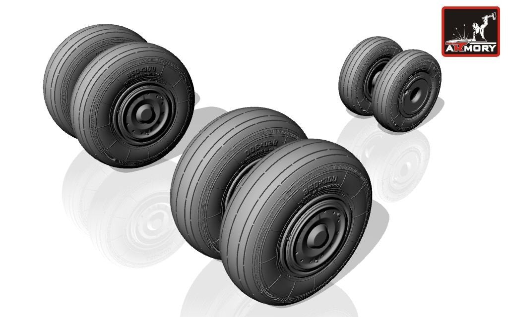 Armory Models AW72024 Sukhoj Su-24 Fencer late type wheels 1/72 – image 4