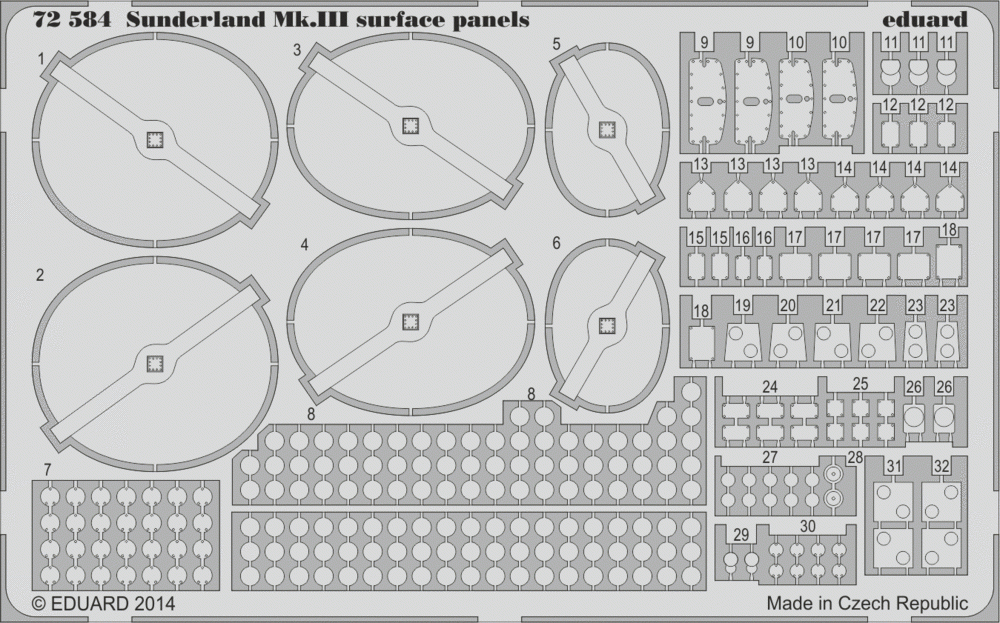 Eduard BIG7289 SUNDERLAND Mk. III 1/72 ITALERI – zdjęcie 7