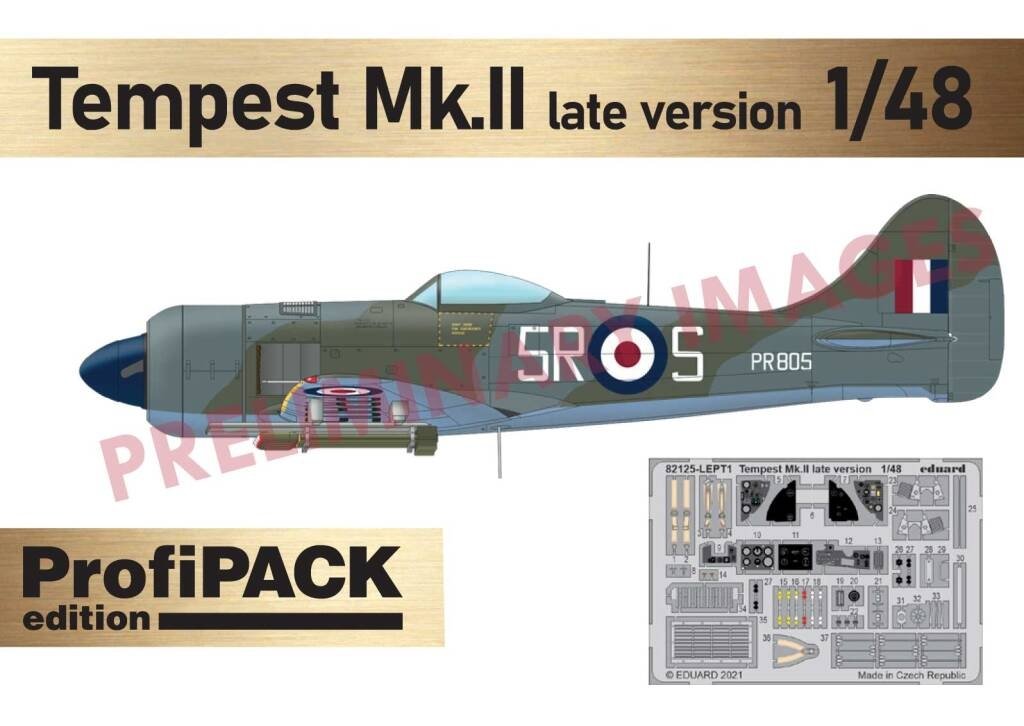 Eduard 82125 Tempest Mk.II late version Profipack edition 1/48 – image 2