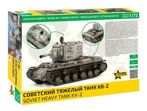 Zvezda 5084 Soviet heavy tank KV-2 1/72 – zdjęcie 2