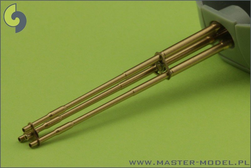 Master AM-35-001 M197 - Three-barrelled rotary 20mm cannon - turned barrels with etched barrel clamps 1/35 – zdjęcie 5