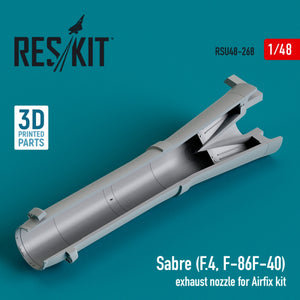 RESKIT RSU48-0268 Sabre (F.4, F-86,F-40) exhaust nozzle for Airfix kit (3D Printed) 1/48 – zdjęcie 2
