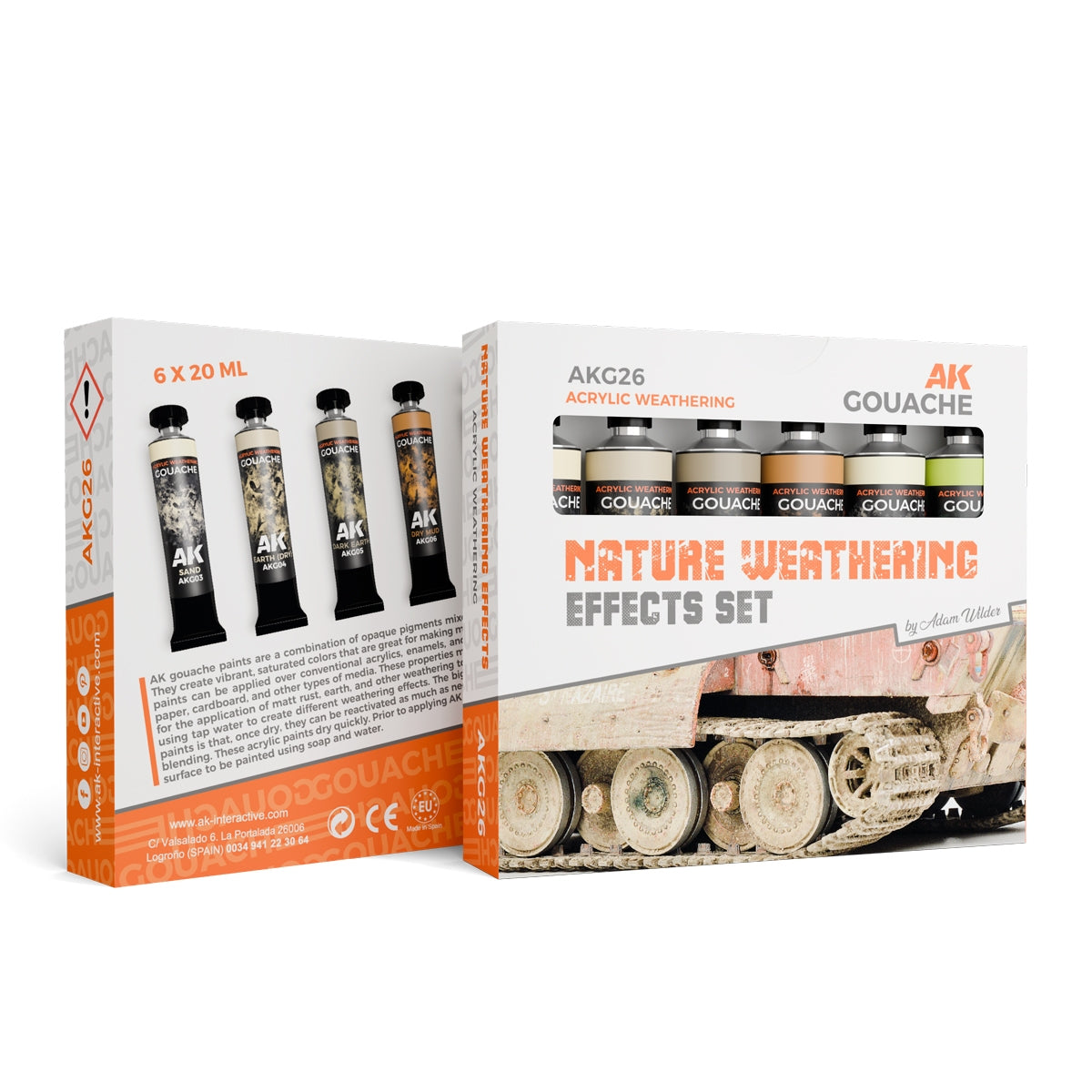 AK Interactive AKG26 NATURE WEATHERING EFFECTS SET – AK GOUACHES – zdjęcie 2