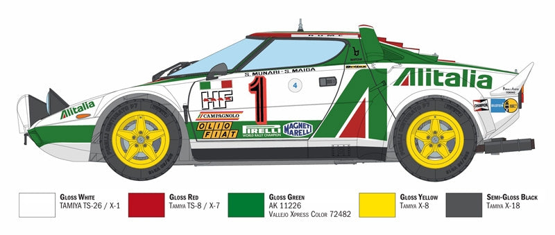 Italeri 4714 Lancia stratos HF Gr.4 Monte Carlo 1977 1/12 – zdjęcie 3