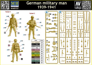 Master Box 35227 German military man, 1939-1941 1/35 – zdjęcie 2