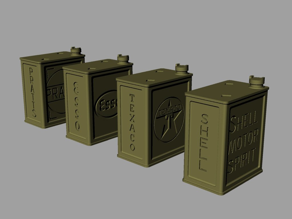 Panzer Art RE35-147 2 Gal British “POW” canisters (commercial set) 1/35 – zdjęcie 2