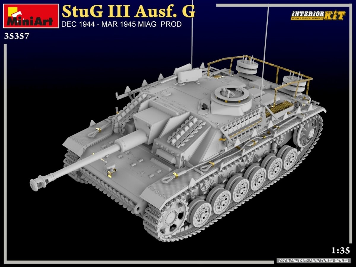 MiniArt 35357 StuG III Ausf. G DEC 1944 – MAR 1945 MIAG PROD. INTERIOR KIT 1/35 – zdjęcie 5